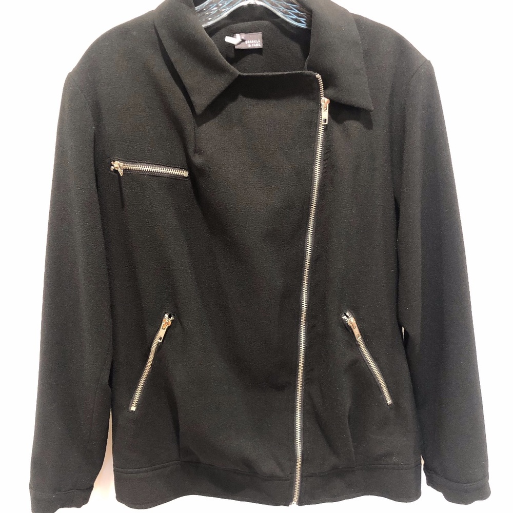 Zippered Biker Jacket
